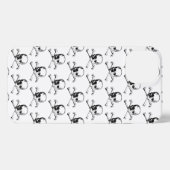 スカルとクロスボーンパターン iPhoneケース (裏面横)