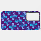 スカルとクロスボーンパターン SAMSUNG GALAXYケース (左側面)