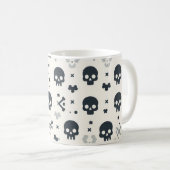 スカルとクロスボーンマグカップ コーヒーマグカップ (正面右)