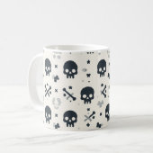 スカルとクロスボーンマグカップ コーヒーマグカップ (正面左)