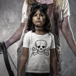 スカルとクロスボーンライト Tシャツ