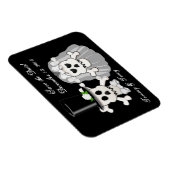 スカルとクロスボーン日付マグネットを保存 マグネット (右側)