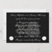 スカルとクロスボーン結婚式招待状 招待状 (裏面)