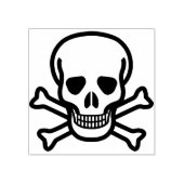 スカルとクロスボーン2イラストレーションスタンプ ラバースタンプ (インプリント)