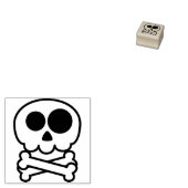 スカルとクロスボーン5イラストレーションスタンプ ラバースタンプ (押印)