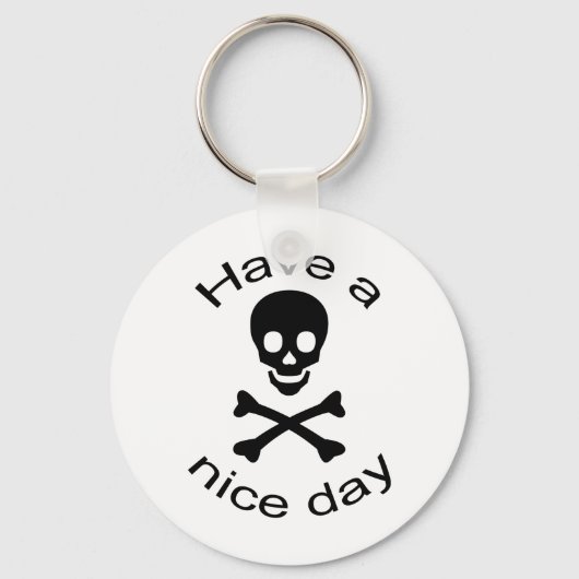 スカルとクロスボーン キーホルダー (正面)