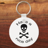 スカルとクロスボーン キーホルダー (正面)