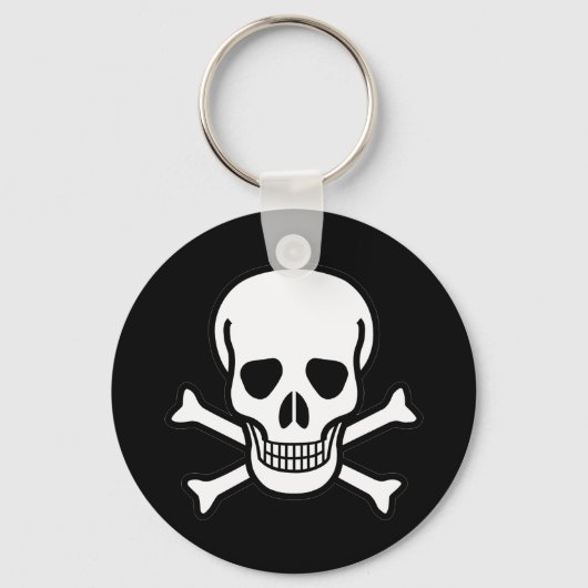 スカルとクロスボーン キーホルダー (正面)