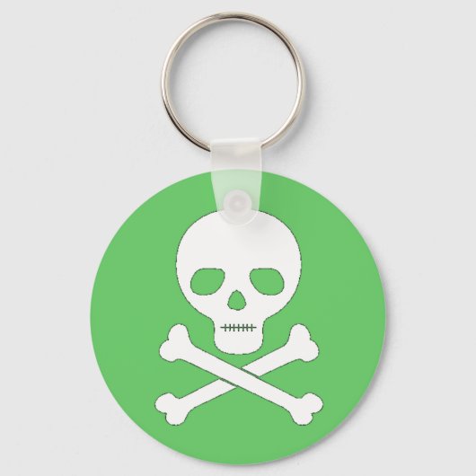 スカルとクロスボーン キーホルダー (正面)