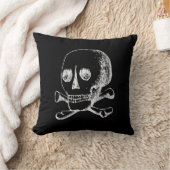スカルとクロスボーン クッション (ブランケット)