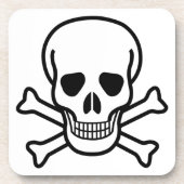 スカルとクロスボーン コースター (正面)