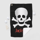 スカルとクロスボーン ゴルフタオル (インサイチュ)