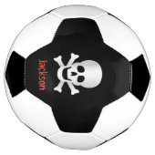 スカルとクロスボーン サッカーボール (回転)