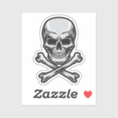 スカルとクロスボーン シール (シート)