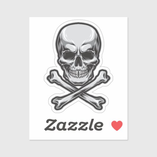 スカルとクロスボーン シール (シート)