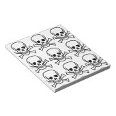 スカルとクロスボーン ノートパッド (アングル)