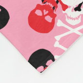 スカルとクロスボーン フリースブランケット (角)