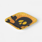 スカルとクロスボーン ペーパープレート (傾斜あり)