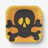 スカルとクロスボーン ペーパープレート (正面)