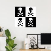 スカルとクロスボーン ポスター (ホームオフィス)