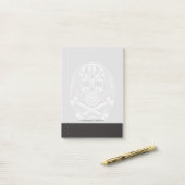 スカルとクロスボーン ポストイット (デスク上)