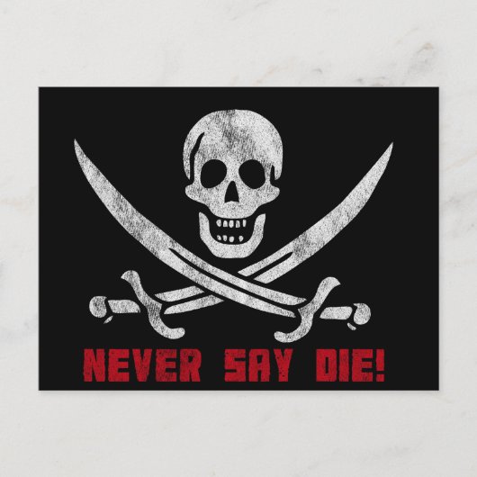 スカルとクロスボーン ポストカード (正面)