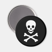 スカルとクロスボーン マグネット (正面/裏面)