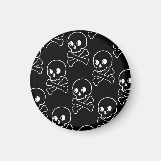 スカルとクロスボーン マグネット (正面)