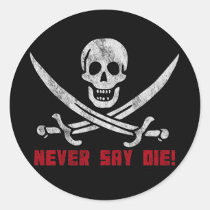 スカルとクロスボーン ラウンドシール