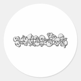 スカルとクロスボーン ラウンドシール