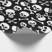 スカルとクロスボーン ラッピングペーパー (角)