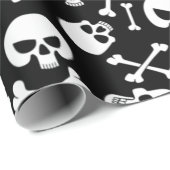 スカルとクロスボーン ラッピングペーパー (ロールコーナー)