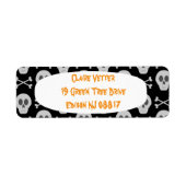 スカルとクロスボーン ラベル (正面)