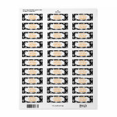 スカルとクロスボーン ラベル (フルシート)