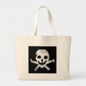 スカルとクロスボーン ラージトートバッグ (正面)