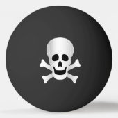 スカルとクロスボーン 卓球ボール (裏面)