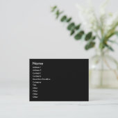 スカルとクロスボーン 名刺 (スタンド正面)