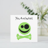 スカルとクロスボーン。緑と黒 招待状 (スタンド正面)