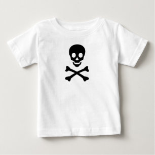 スカルとクロスボーンTシャツ ベビーTシャツ