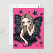 「スカルとスター」ポストカード ポストカード (正面/裏面)