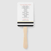 スカルとストライプ赤い結婚式 ハンドファン (裏面)