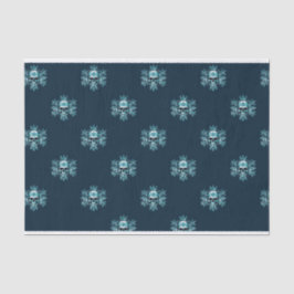 スカルとスノーフレーククリスマスティッシュペーパー 薄葉紙