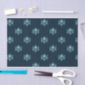 スカルとスノーフレーククリスマスティッシュペーパー 薄葉紙 (クラフト)