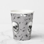 スカルとスパイダースハロウィーン 紙コップ (右)