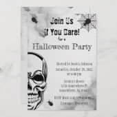 スカルとスパイダーズハローウィンパーティ 招待状 (正面/裏面)