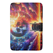 スカルとセミ バスマット (正面縦)