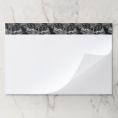 スカルとチョークバラ |ゴシックファンキークグランジラ ペーパーパッド (折り畳み)