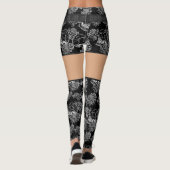 スカルとチョークバラ |ゴシックファンキークグランジラ レギンス (裏面)