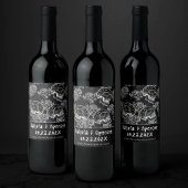 スカルとチョークバラ | Gothic Glamありがとうございました ワインラベル