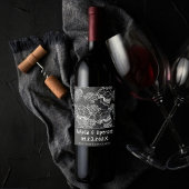 スカルとチョークバラ | Gothic Glamありがとうございました ワインラベル